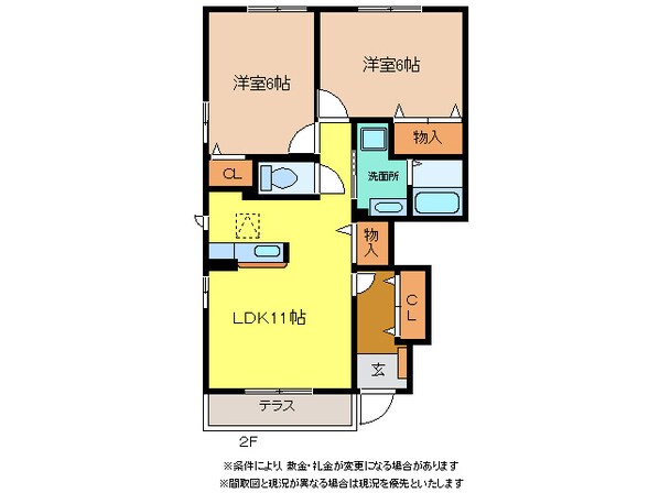 ラフレシールⅣの物件間取画像